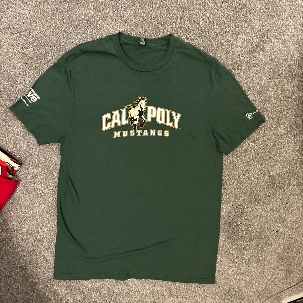 Cal Poly Mustangs Green Tee